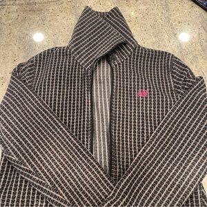 New balance Black and Gray Jacket with Pink Logo